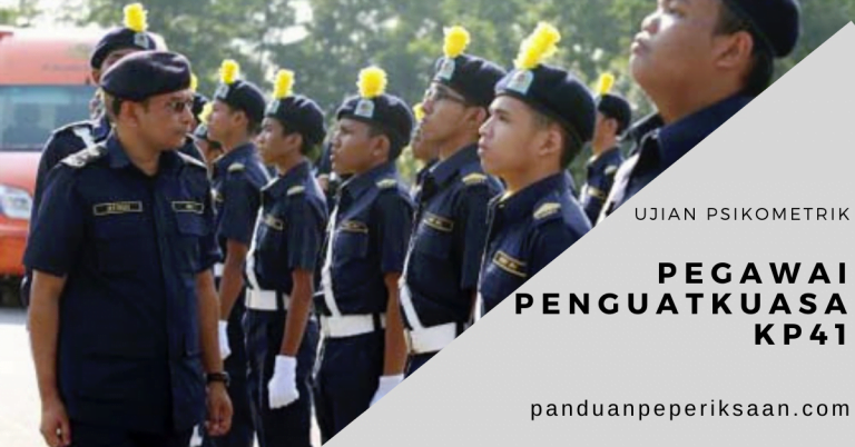 Contoh Soalan Ujian Psikometrik Pegawai Penguatkuasa KP41  Panduan