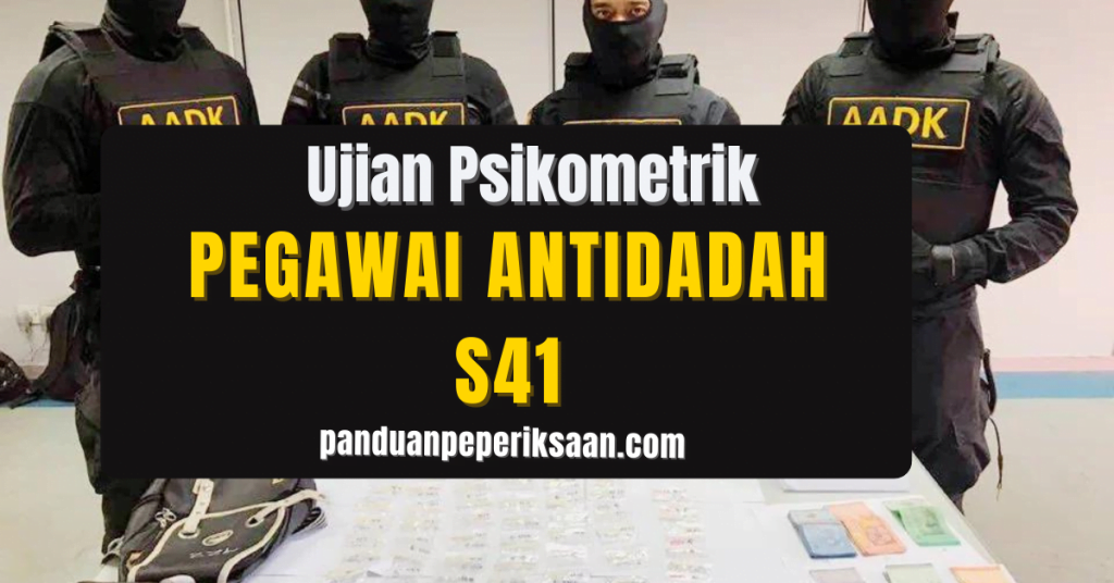 Contoh Soalan Ujian Psikometrik Pegawai Penguatkuasa KP41  Panduan