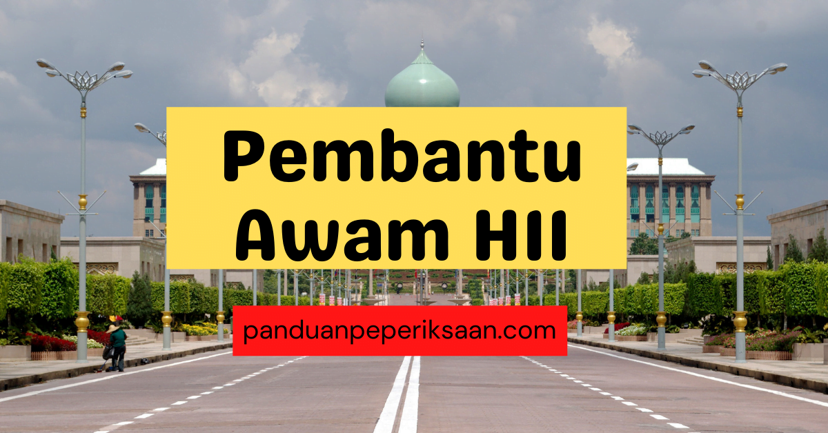 Contoh Soalan Peperiksaan Online Pembantu Awam H11 - Panduan Peperiksaan